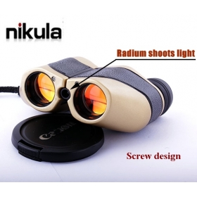 Nikula LLL led night vision Radium shoots light 50x25 Mini Hunting Binocular Telescope (166m-1000m ) - NEW Screw design