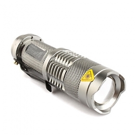 UltraFire TK68 CREE Q5 LED Mini Flashlight Portable Flashlight Adjustable Focus flashlight torch For AA or 14500) - Titanium