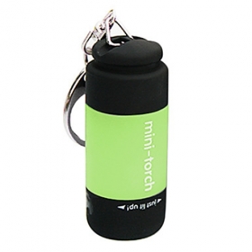 New design USB Powered Rechargeable Mini LED Flashlight portable led Keychains- Green