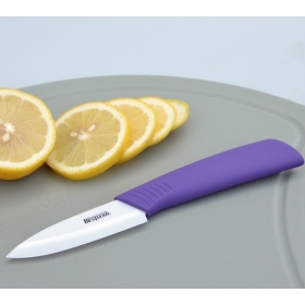 BESTLEAD 3" High-tech Professional Zirconia kitchen Fruits Ceramic Knives-purple