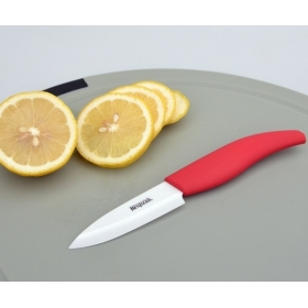 BESTLEAD 3" High tech Professional Sharp Blade Zirconia kitchen Fruits Ceramic Knives-Red