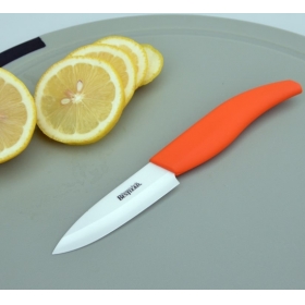 BESTLEAD 3" High tech Professional Zirconia Sharp Blade kitchen Fruits Ceramic Knives-Orange