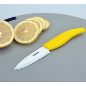 BESTLEAD 3" High tech Professional Zirconia Sharp Blade kitchen Fruits Ceramic Knives-Yellow