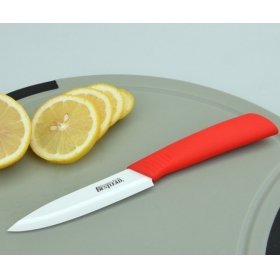 BESTLEAD 4" Ceramic Knife Cutter Chefs Cutlery for Modern Kitchen Fruits-Red