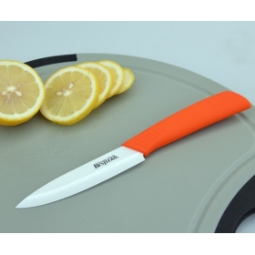 BESTLEAD 4" Ceramic Knife Cutter Chefs Cutlery for Modern Kitchen Fruits -Orange