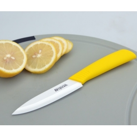 BESTLEAD 4" Ceramic Knife Cutter Chefs Cutlery for Modern Kitchen Fruits -Yellow