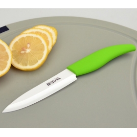 BESTLEAD Eco-friendly 4" Ceramic Knife Cutter Chefs Cutlery for Modern Kitchen Fruits with Anti-skidding Handle-Green