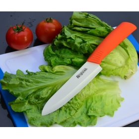 BESTLEAD 6" Zirconia Eco-friendly Ceramic Knife Cutter Fruits Chefs Cutlery for Modern Kitchen -Orange