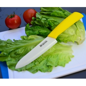 BESTLEAD 6" Zirconia Eco-friendly Ceramic Knife Cutter Fruits Chefs Cutlery for Modern Kitchen -Yellow