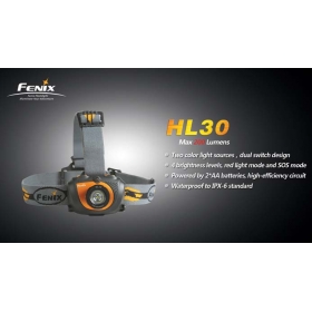 Fenix HL30 Cree XP-G R5 LED max 200lumens headlamp-Orange
