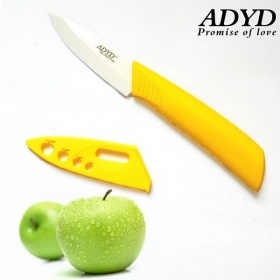 ADYD 3" Ceramic Knives health Eco-friendly Zirconia kitchen Fruits Ceramic Knives for Modern Kitchen -yellow