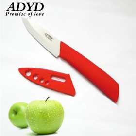 ADYD 3" Ceramic Knives health Eco-friendly Zirconia kitchen Fruits Ceramic Knives for Modern Kitchen -Red