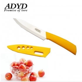 ADYD 4" Ceramic Knives health Eco-friendly Zirconia kitchen Fruits Ceramic Knives for Modern Kitchen -Yellow