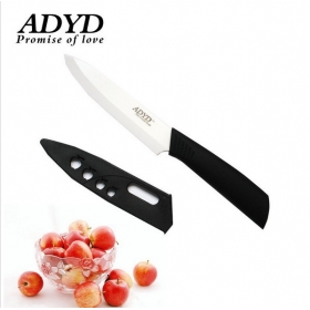 ADYD 4" Ceramic Knives Eco-friendly health Zirconia kitchen Fruits Ceramic Knives for Modern Kitchen -black