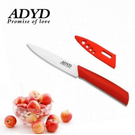 ADYD 4" Ceramic Knives Eco-friendly health Zirconia kitchen Fruits Ceramic Knives for Modern Kitchen -Red