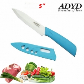 ADYD 5" Ceramic Knives Eco-friendly health Zirconia kitchen Fruits Ceramic Knives for Modern Kitchen -blue