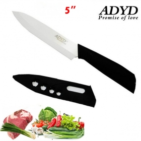 ADYD 5" Ceramic Knives Eco-friendly health Zirconia kitchen Fruits Ceramic Knives for Modern Kitchen -black