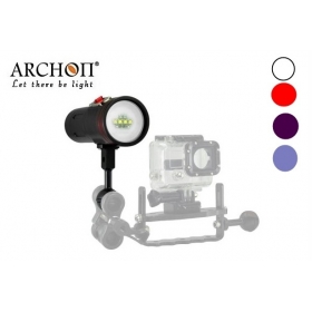 ARCHON D34VR (W40VR) 4 Color 2400 lumens Colorful Biright Diving Video Light Diving Light flashlight