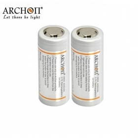 ARCHON Newly Designed 26650 Battery Rechargeable Li-ion 26650 4000mAh 3.7v Protected Battery (2 pcs)