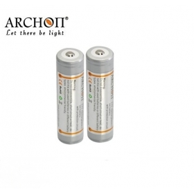 ARCHON Newly Designed 18650 Battery Rechargeable Li-ion 18650 2600mAh 3.7v Protected Battery (2 pcs)