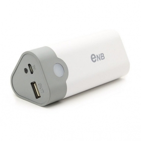 ENB SMART battery Box Shell USB Emergency POWER BANK Case for iPhone 5/4S/ Samsung/ Nokia/ Blackberry /MP3/4 -white