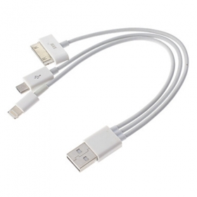 3-In-1 Universal Sync USB Data Cable for Samsung and iphone