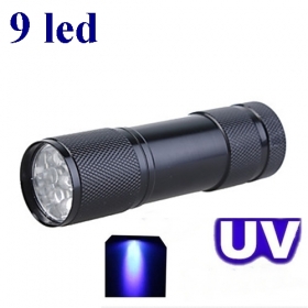 AloneFire 9 LED UV Light 395-400nm LED UV Flashlight