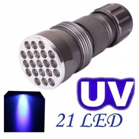 AloneFire 21 LED UV Light 395-400nm LED UV Flashlight