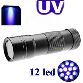 AloneFire 12 LED UV Light 395-400nm LED UV Flashlight
