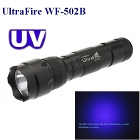 UltraFire WF-502B UV LED Flashlight Torch For 1x18650