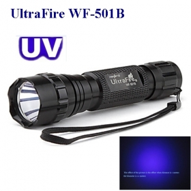 UltraFire WF-501B UV LED Flashlight uv Torch For 1x18650