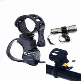 AloneFire LC-6 360 Degree Rotation Universal Bicycle Flashlight Mounting Bracket