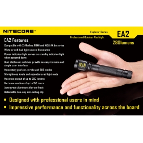 NiteCore EA2 CREE XP-G R5 2*AA 5 Mode LED Flashlight