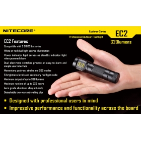 NiteCore EC2 Explorer CREE XP-G R5 5 Mode LED Flashlight Torch