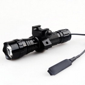 UltraFire WF-501B 3-Mode Energy saving Cree Q5 Tactical LED Flashlight torch with tactical mounts/Remote switch