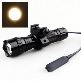 UltraFire WF-501B 1-Mode Cree Q5 Yellow LED Flashlight Tactical light with tactical mounts/Remote switch