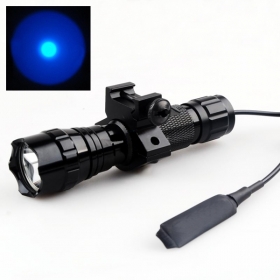 UltraFire WF-501B Torch 1-Mode Cree Q5 Blue light LED Flashlight Tactical light with tactical mounts/Remote switch
