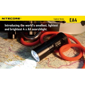 Nitecore EA4 CREE XM-L U2 LED 860 Lumens Flashlight Waterproof Rescue Search Torch