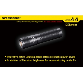 Nitecore Sens AA CREE XP-G R5 LED 3 Mode Flashlight 120 lumen Mini LED Torch