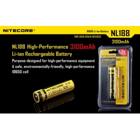 Nitecore NL188 18650 3100mAh 3.7V Rechargeable Li-ion battery (NL188)