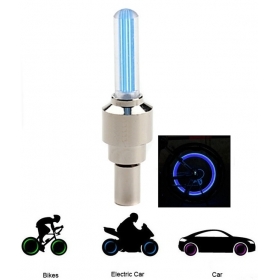Bike lights Motion Activated blue LED Wheel Lamps for Bikes or motorcycle and Cars (2-Pack)