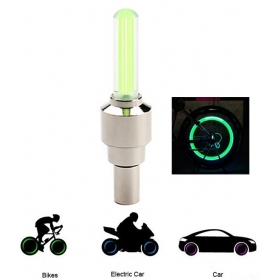 Bike lights Motion Activated green LED Wheel Lamps for Bikes or motorcycle and Cars (2-Pack)
