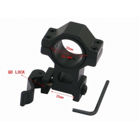 KC04 Aluminum Alloy 21mm Tactical Mount Holder for 24~30mm Flashlight