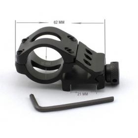 30mm Aluminum Alloy Tactical Scope Mount - Black