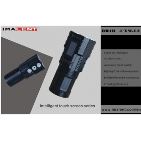 IMALENT DD4R LCD Touch Flashlight 4 X CREE XM - L2 4 LED tactical flashlight