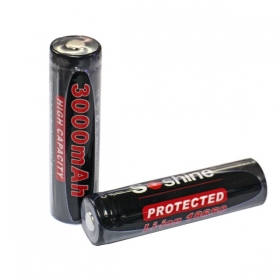 SOSHINE Li-ion 18650 3000MAH Protected Battery (1 Pair)