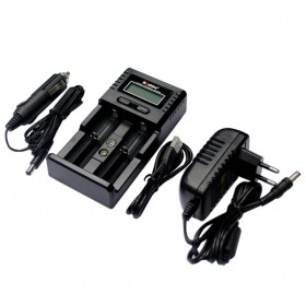 Soshine LCD Universal Charger for Li-ion/LiFePO4 26650 18650 9V NiMH C AA AAA 9V NiMH Battery Charger