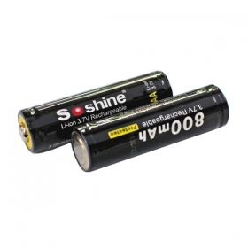 Soshine Li-iSoshine Li-ion 14500 AA Battery 3.7v 800mAh Protected(4 PCS)
