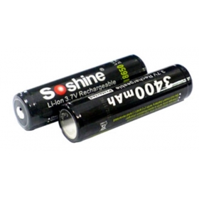 Soshine 3400mAh 3.7V Li-ion 18650 Protected Battery(1Pair)