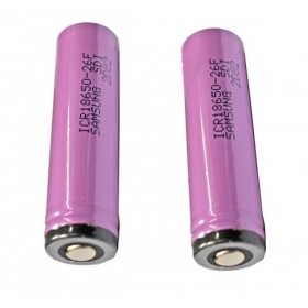 SOSHINE Original Samsung 18650 ICR 18650 2600mAh Li-ion 3.7v Battery (1 Pair)